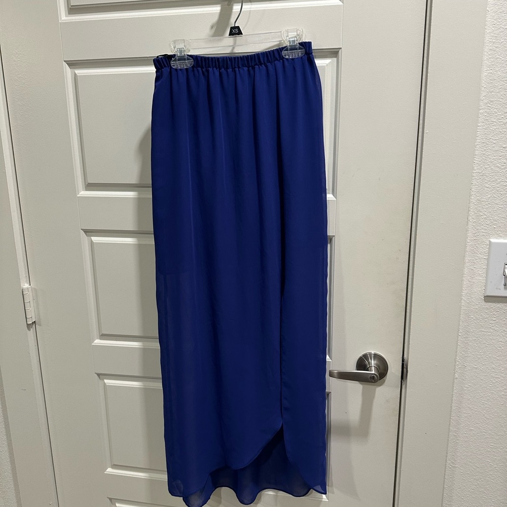 Purple maxi skirt